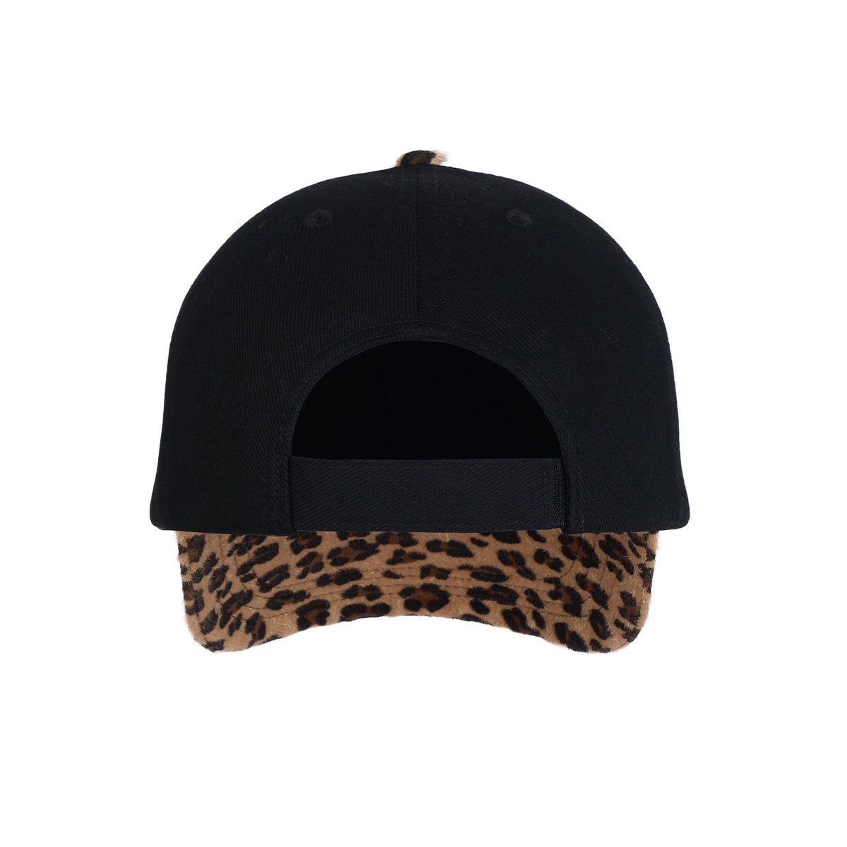 Embroidered Leopard-Brim Cap