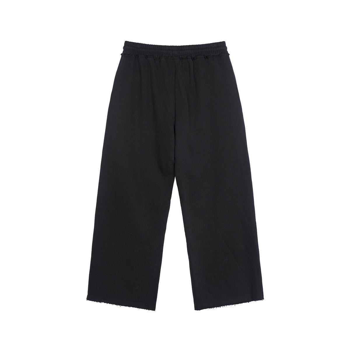 Distressed Wide-Leg Sweatpants