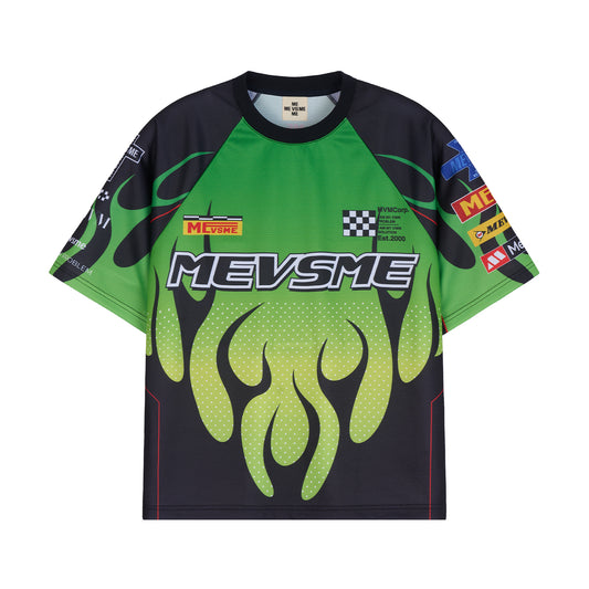 Neon Flame Racing Mesh Jersey