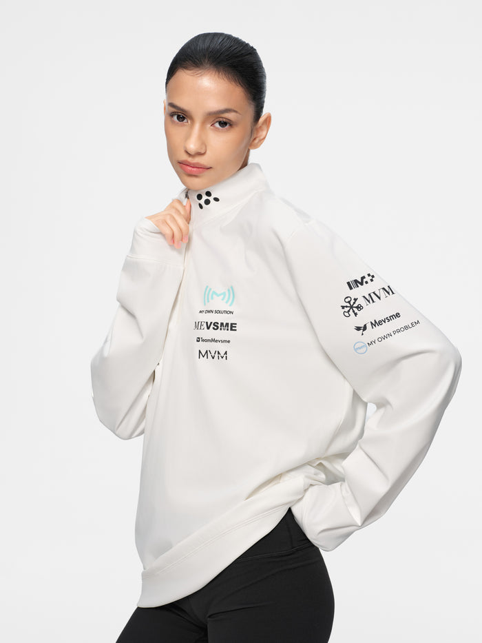 Moto Half-Zip Sweatshirt