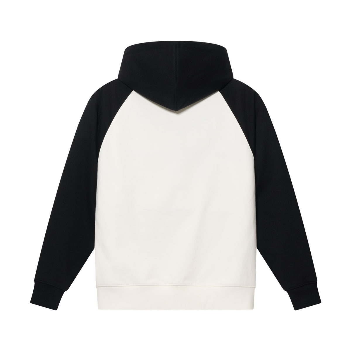 Sudadera con capucha, cierre y mangas raglán en bloques de color
