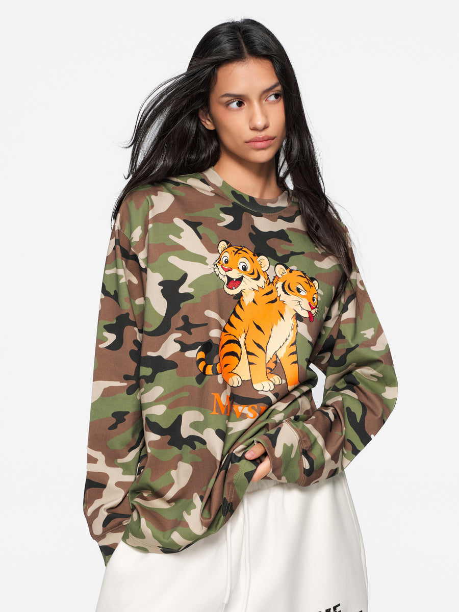 Double Trouble Graphic Long Sleeve Tee
