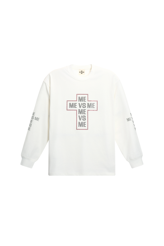 Rhinestone Cross Long Sleeve T-Shirt