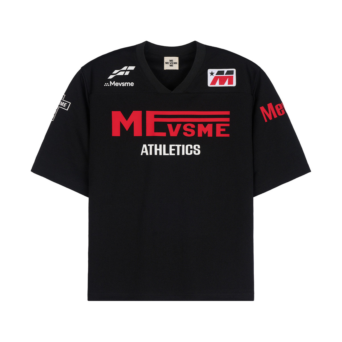 Mesh-Trikot mit V-Ausschnitt und „99“