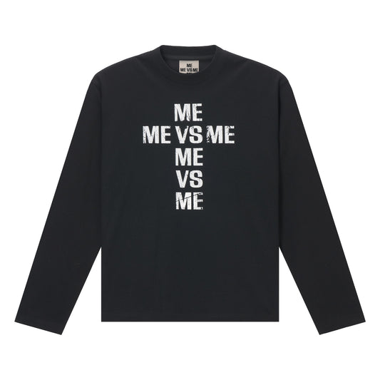 DISTRESSED CROSS LONG SLEEVE