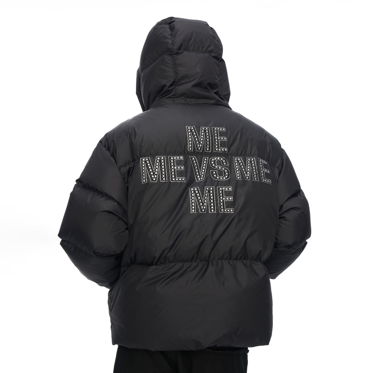 GEFÜTTERTE KAPUZENJACKE MIT STRASS