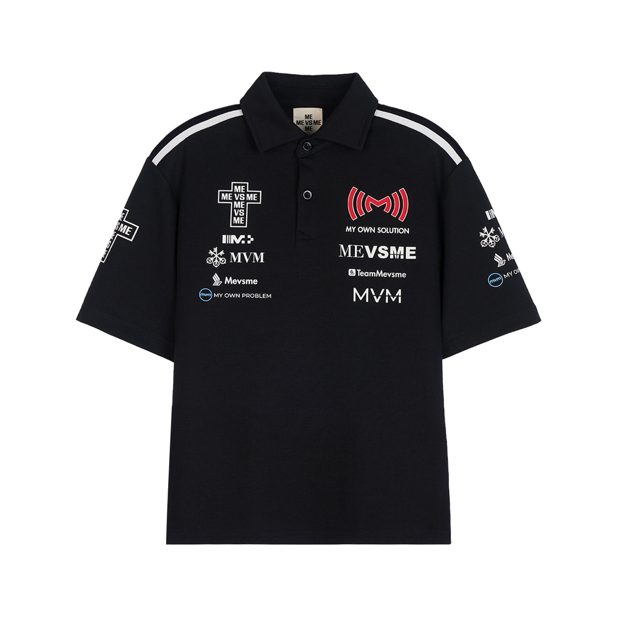 Poloshirt mit Moto-Grafik
