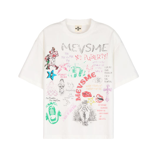 Doodle “No Puberty” Graphic Tee