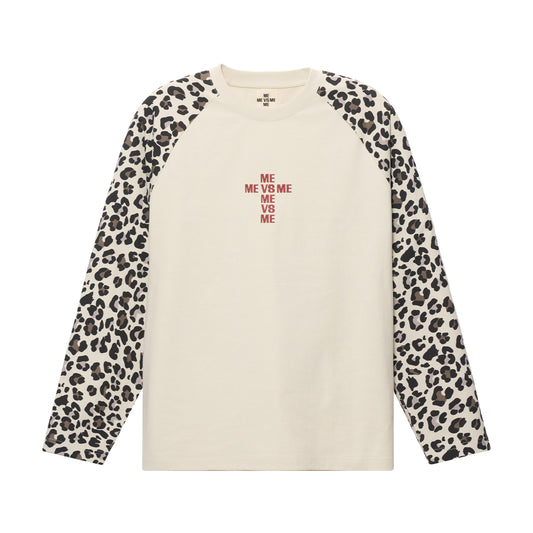 Leopard Raglan Long-Sleeve T-Shirt