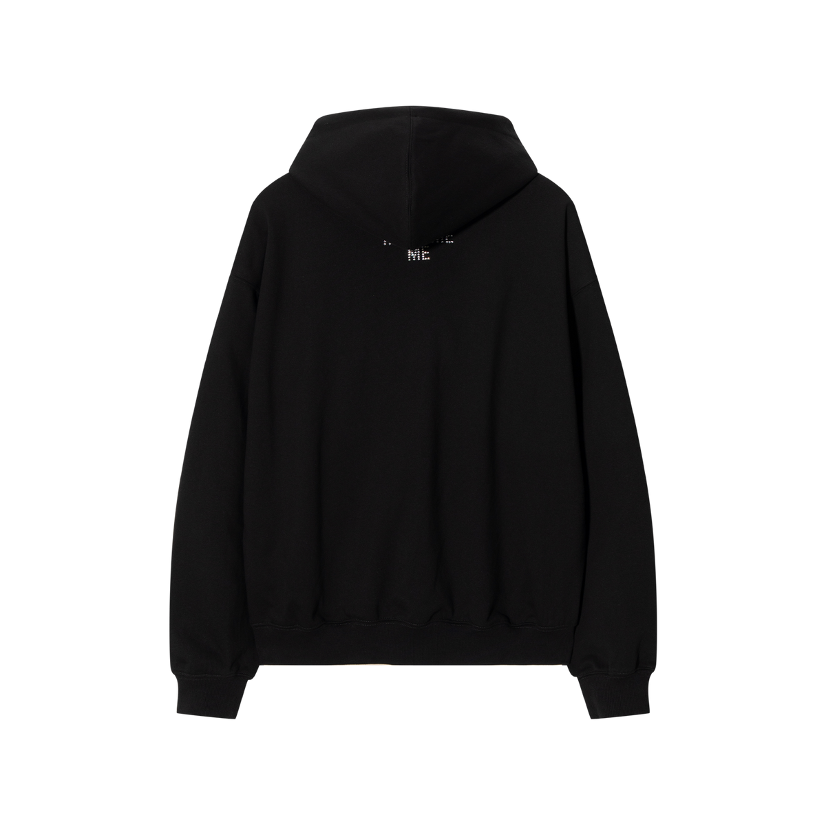 RHINESTONE LOGO ZIP HOODIE