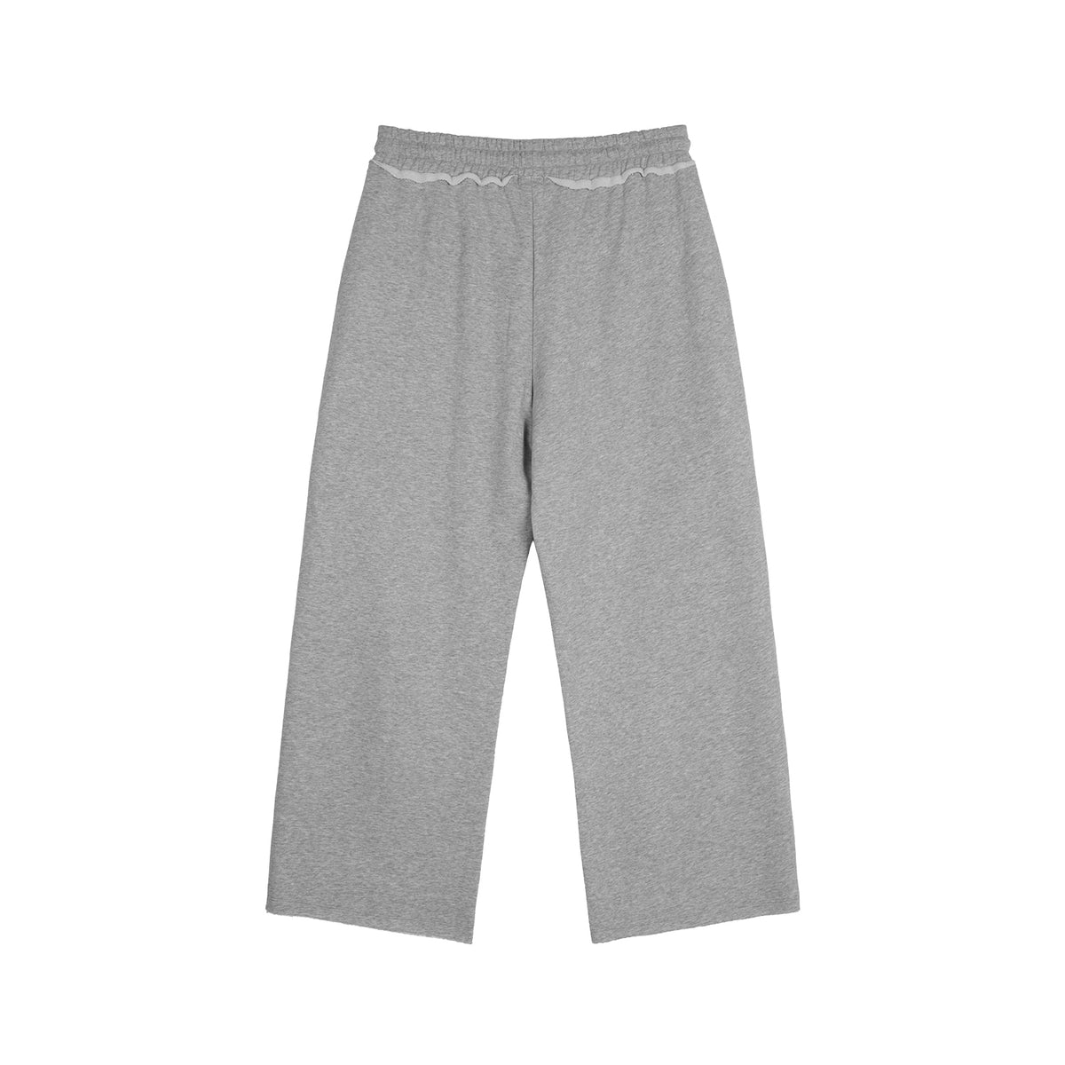 Distressed Wide-Leg Sweatpants