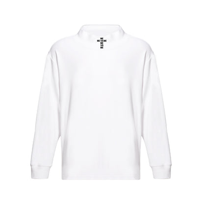 LANGARMSHIRT MIT LOGO UND STEHKRAGEN
