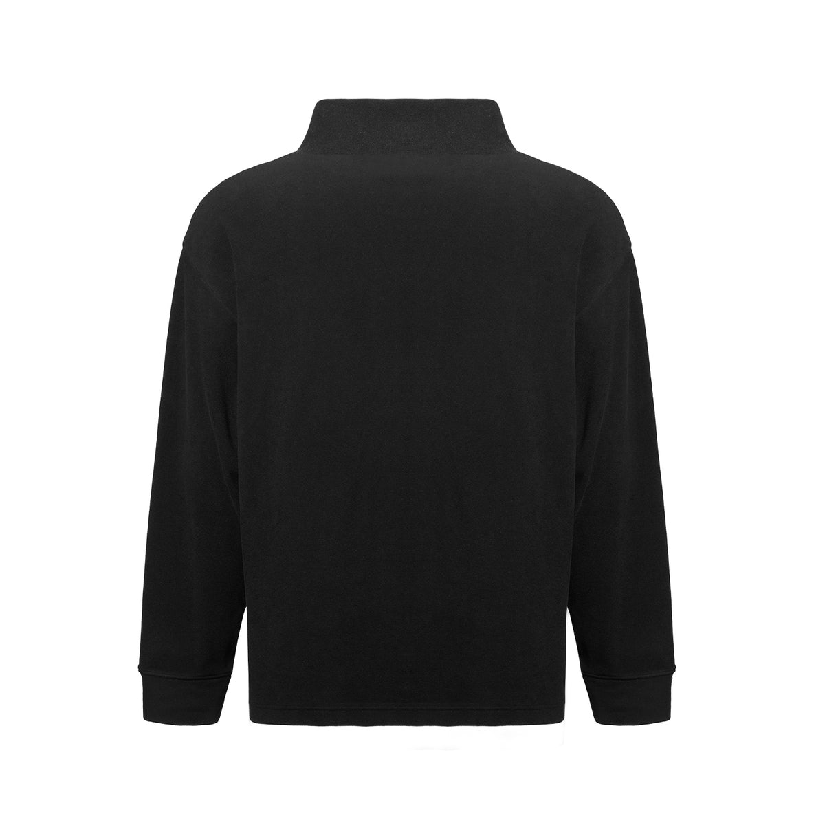 LANGARMSHIRT MIT LOGO UND STEHKRAGEN