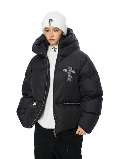 GEFÜTTERTE KAPUZENJACKE MIT STRASS