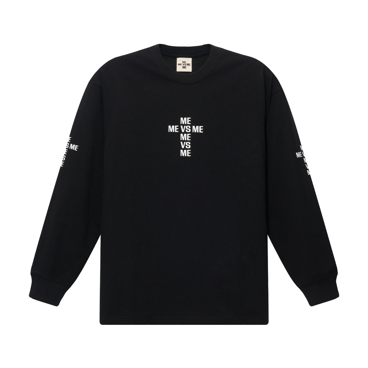 Basic-Langarmshirt mit Cross-Logo
