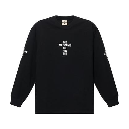 Basic-Langarmshirt mit Cross-Logo