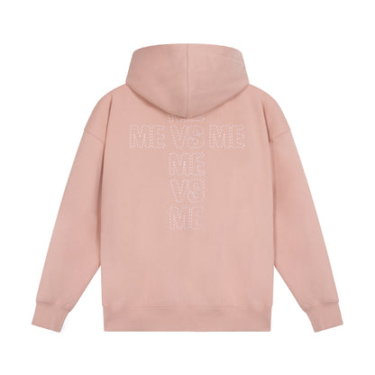 Contrast Chunky big zipper hoodie