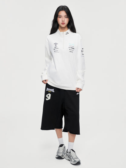 Moto Half-Zip Sweatshirt