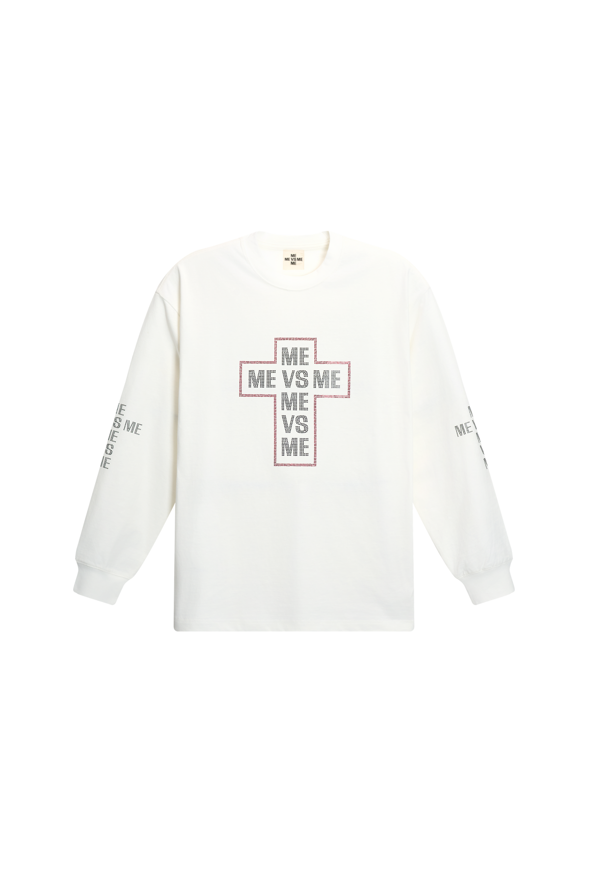 Rhinestone Cross Long Sleeve T-Shirt