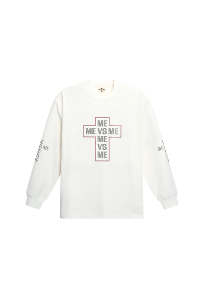 Rhinestone Cross Long Sleeve T-Shirt