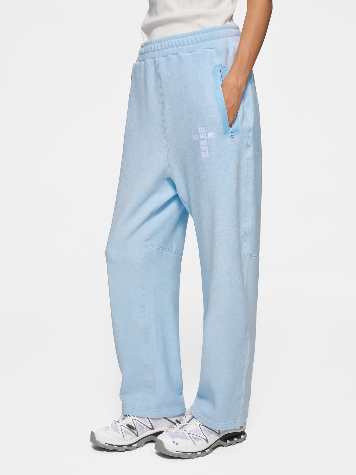 Blue Fleece Tracksuit Joggers