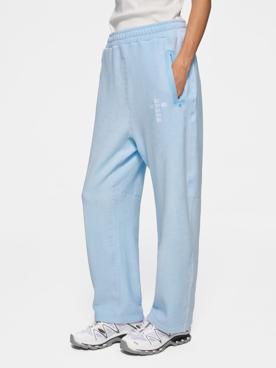 Blue Fleece Tracksuit Joggers