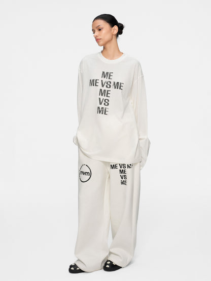 做旧十字架长袖上衣