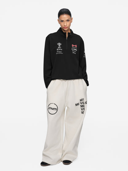 Moto Half-Zip Sweatshirt
