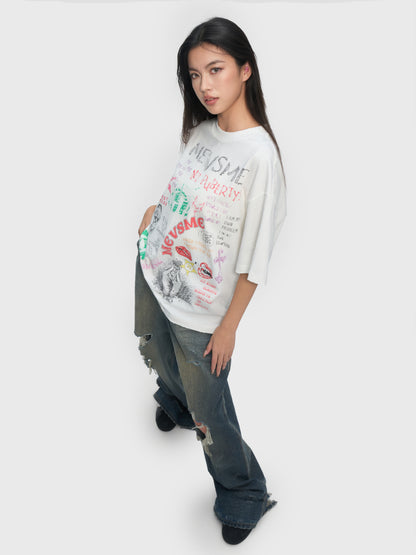 Doodle “No Puberty” Graphic Tee