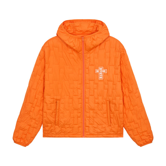 Cross-Quilted Padded Jacket