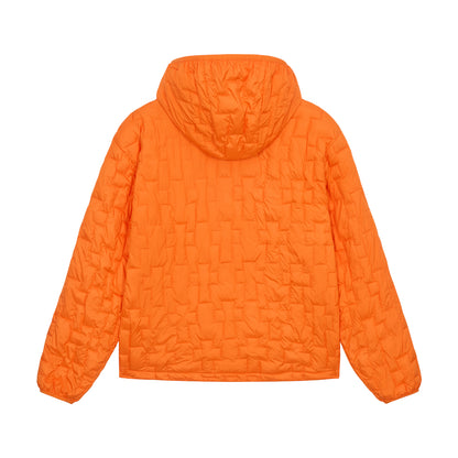 Cross-Quilted Padded Jacket