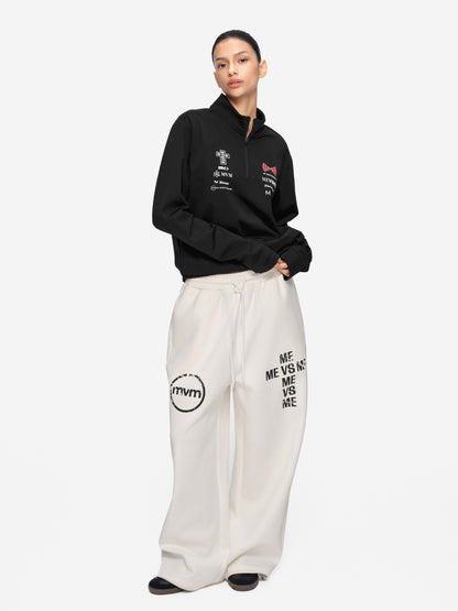 Moto Half-Zip Sweatshirt