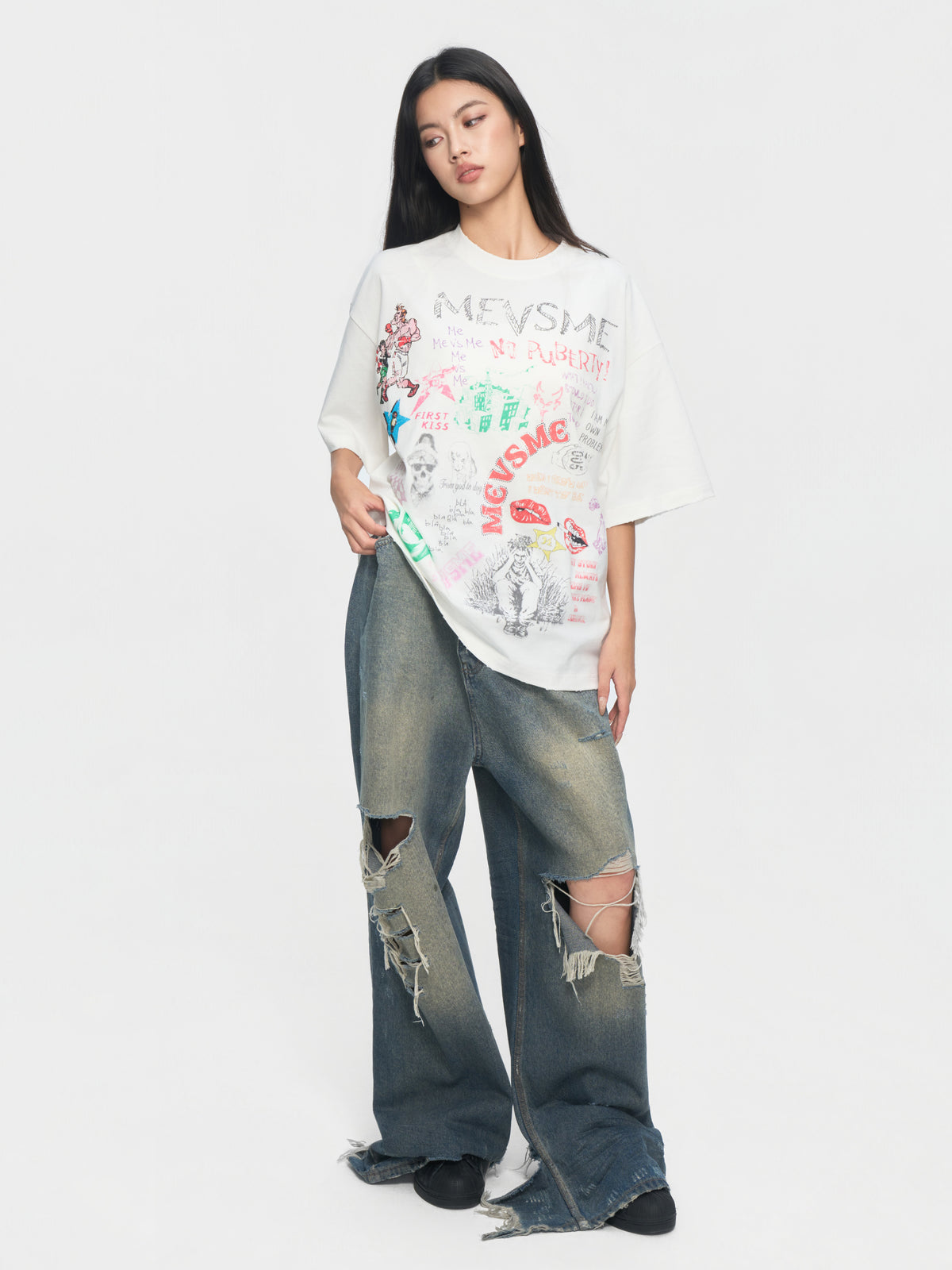 Doodle “No Puberty” Graphic Tee