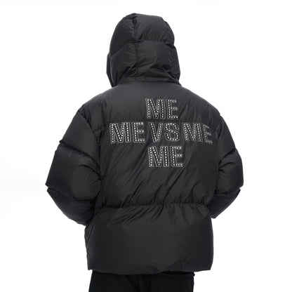 GEFÜTTERTE KAPUZENJACKE MIT STRASS