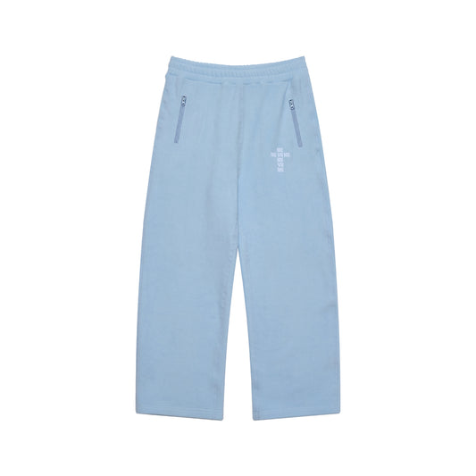 Blue Fleece Tracksuit Joggers