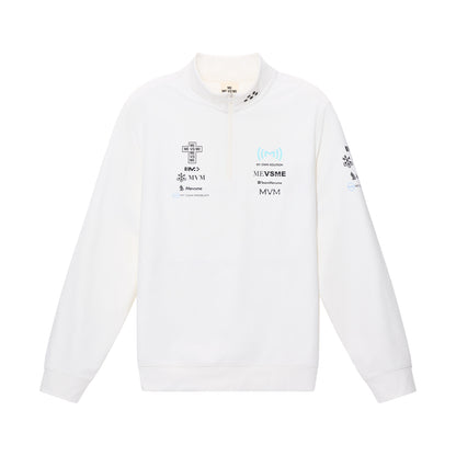 Moto Half-Zip Sweatshirt