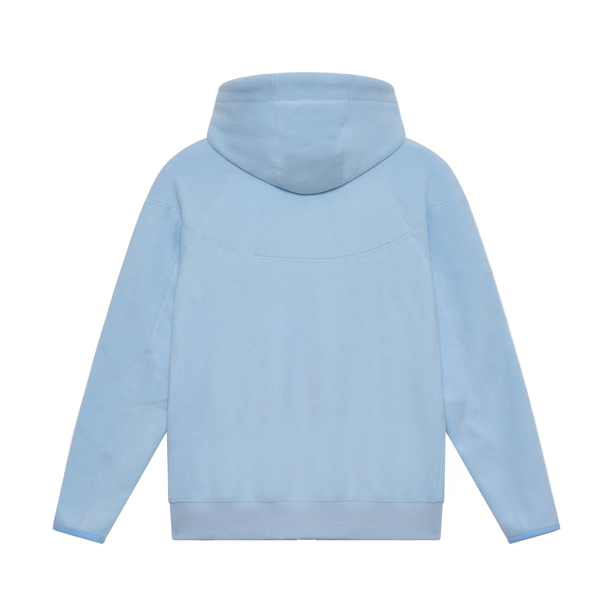 Blue Fleece Tracksuit Zip-Up Hoodie