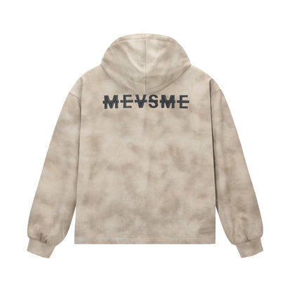SWEAT À CAPUCHE ZIPPÉ À EFFET TIE-DYE