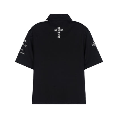 Poloshirt mit Moto-Grafik
