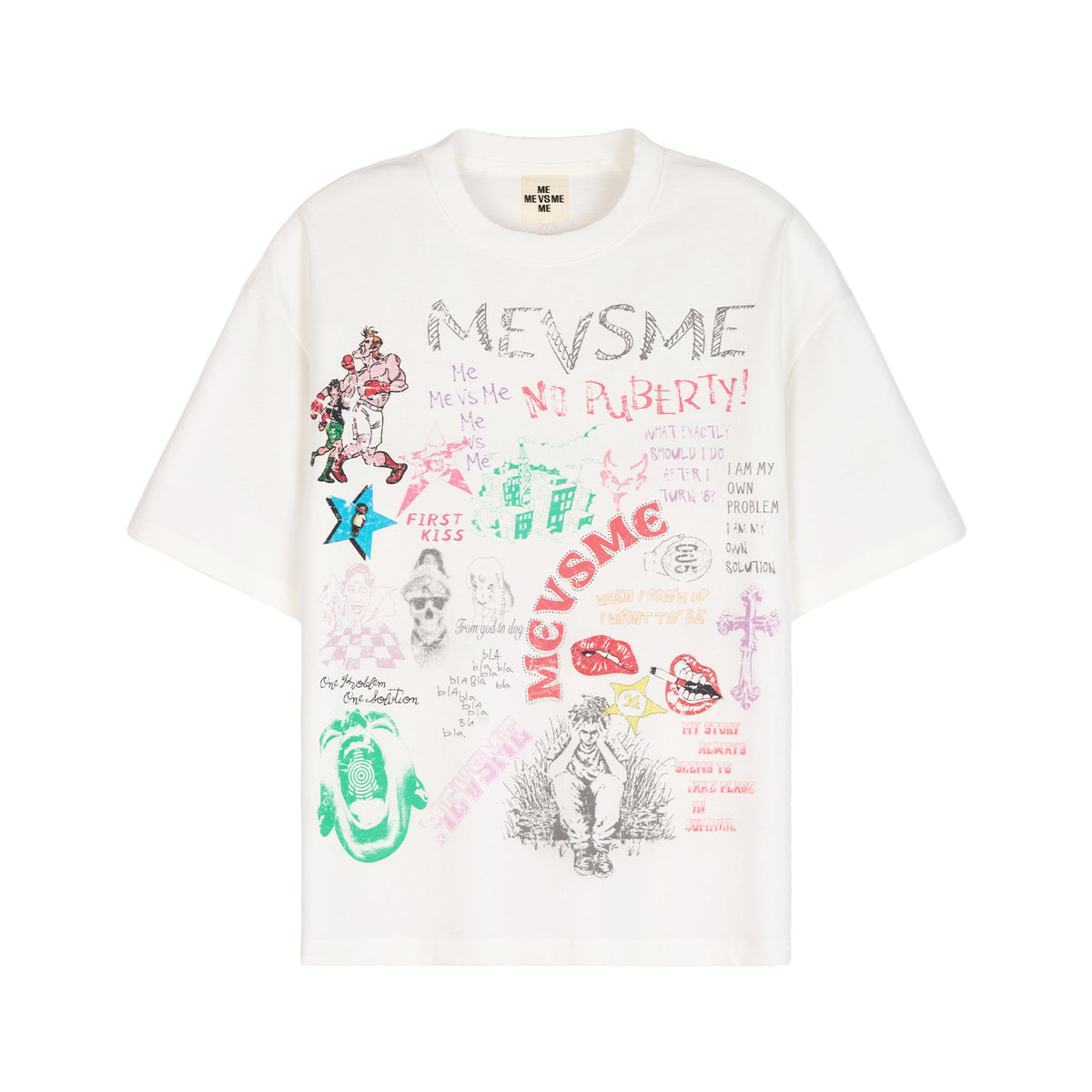 Doodle “No Puberty” Graphic Tee